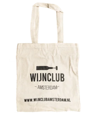 Katoenen wijntasje Wijnclub Amsterdam