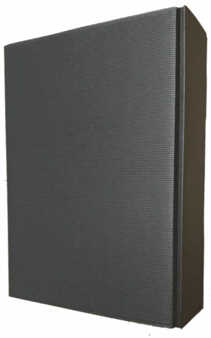 Kartonnen geschenkdoos voor 3 wijnflessen - zwart