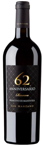 San Marzano Primitivo di Manduria DOP Anniversario 62 Riserva